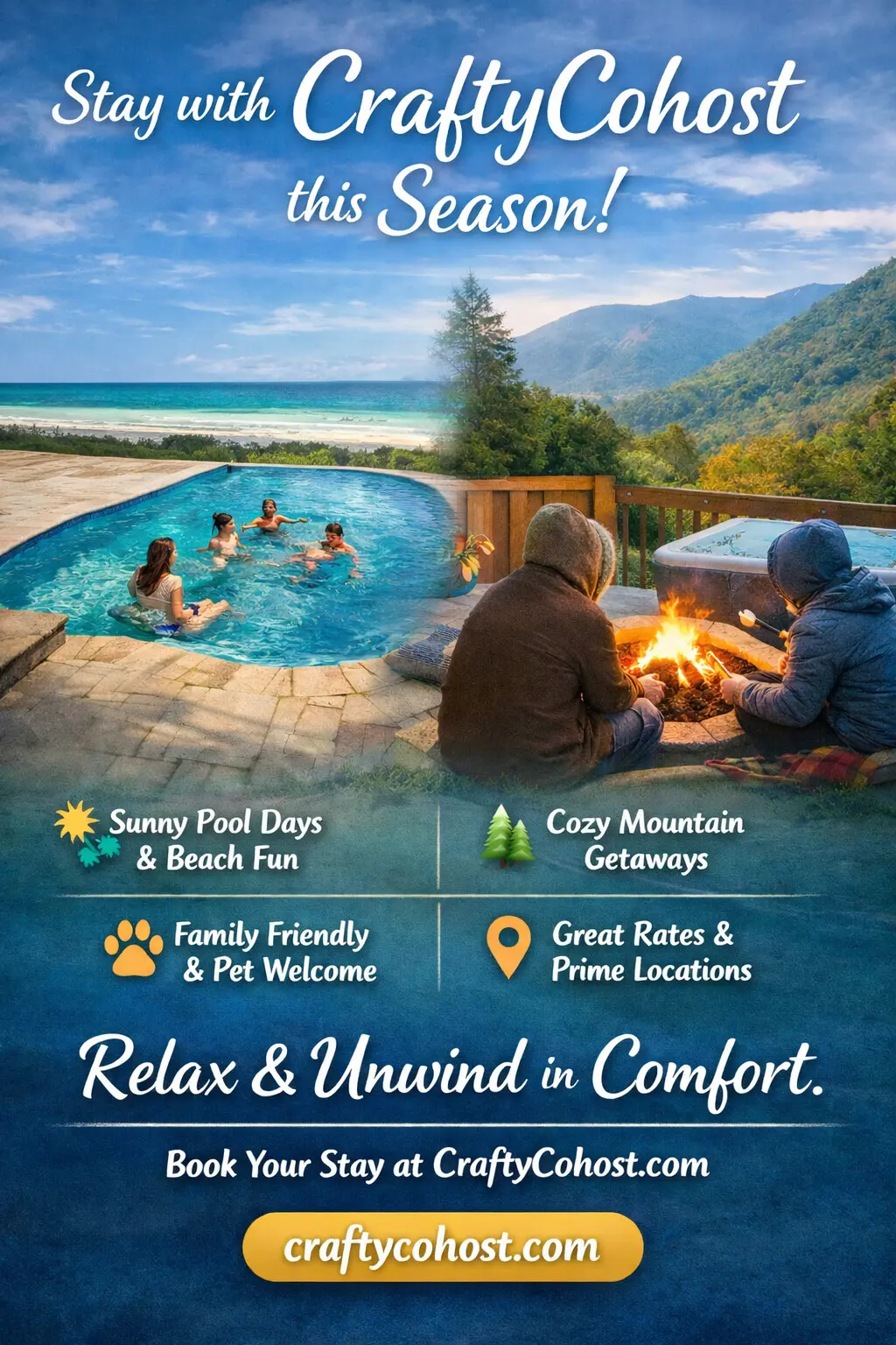 Vacations made easy with CraftyCohost