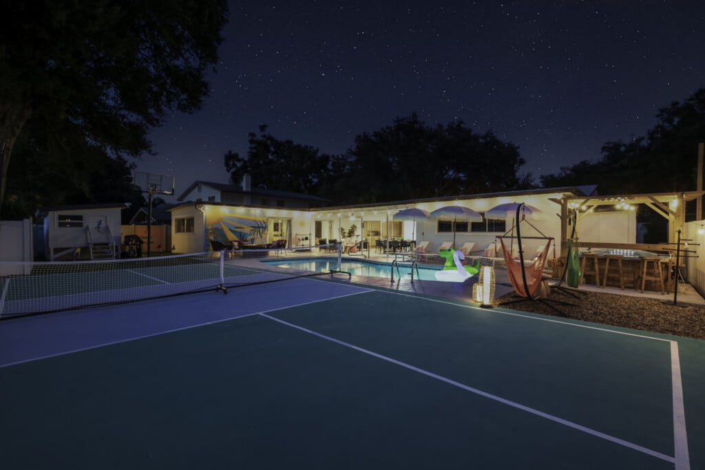 Rear Fence to House Starry Night