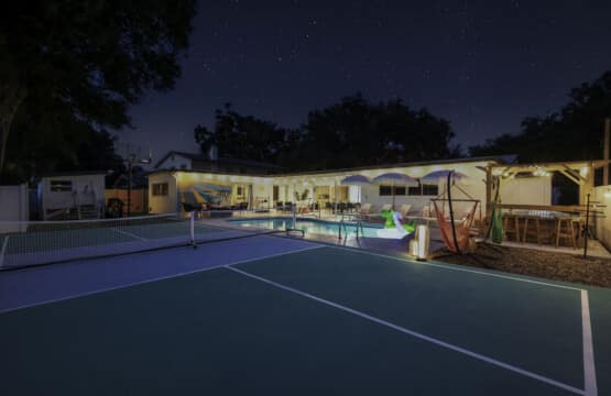 Rear Fence to House Starry Night